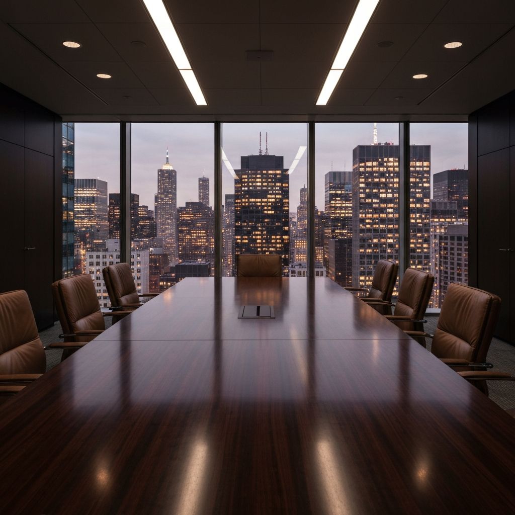 Corporate boardroom